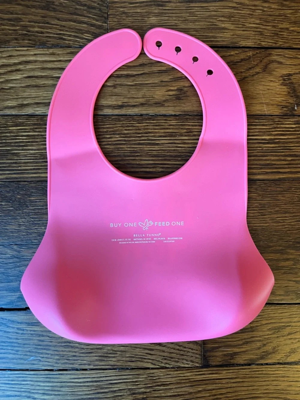 Bella Tunno Baby Girl Little Love Silicone Bib, Pink - One Size